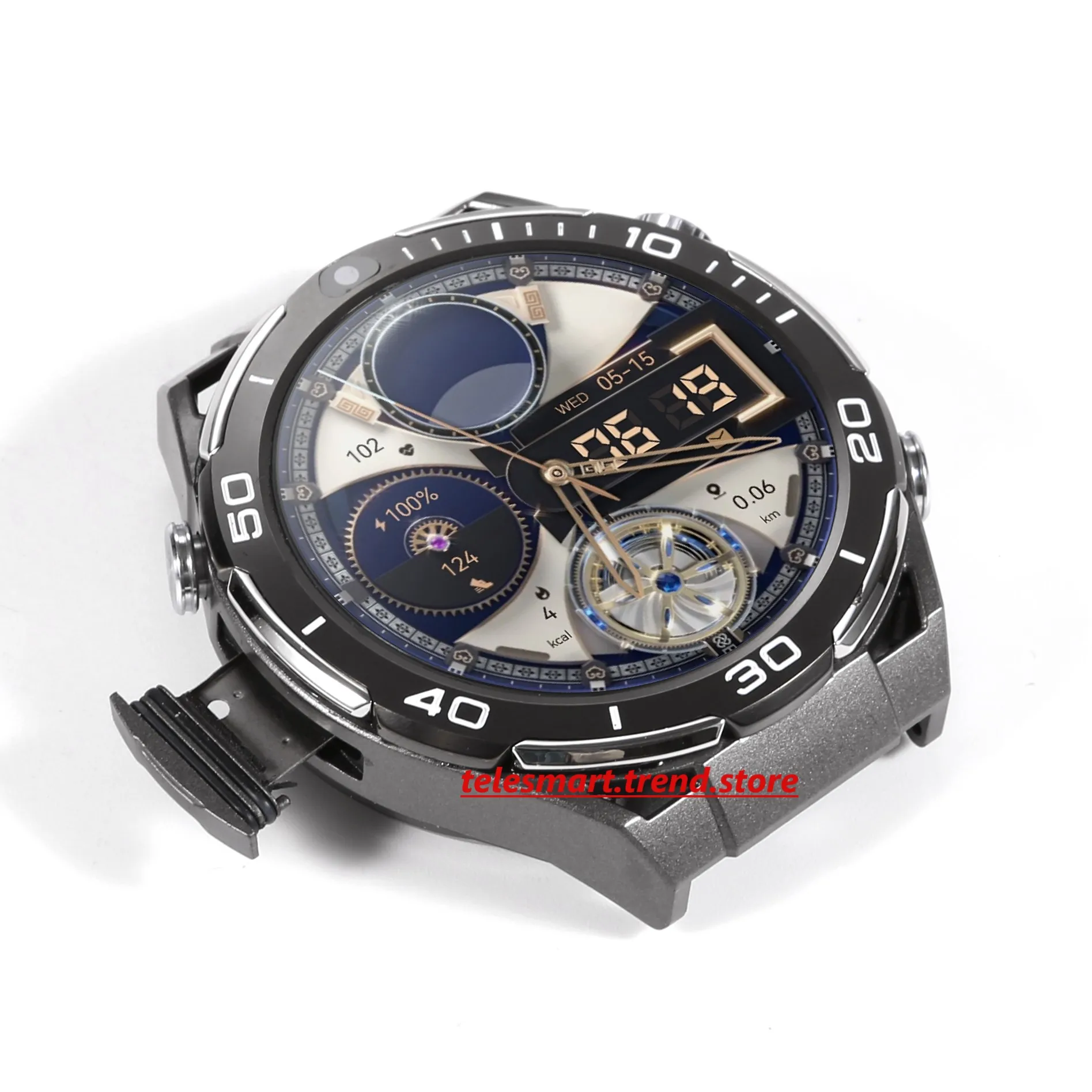 6G + 128G تخزين كبير 4G Android 10 Smartwatch API 29 MTK 6762 CPU LTE Global Network Android10 ساعة ذكية مع كاميرا بطاقة Sim