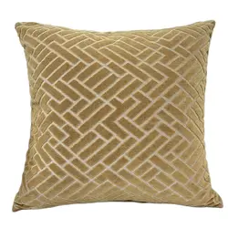 Brand New Simple Solid Jacquard Geometric Cushion Cover Sofa Decorative Cutting Velvet Throw Pillowcase from Factory