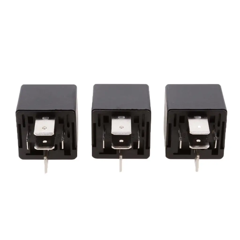 3 Pieces Heavy Duty 24V 80AMP Auto Car Van Boat Electronic 5 Pin Relays