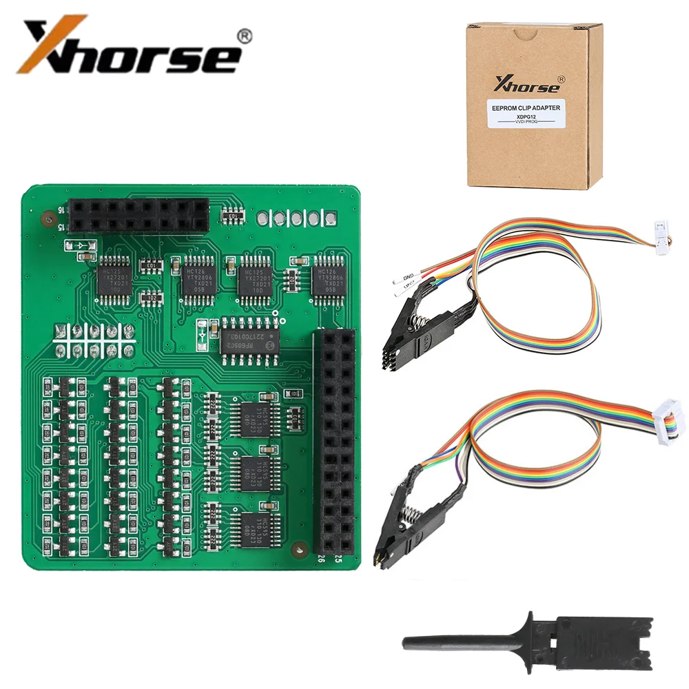 Xhorse EEPROM Clip Adapter For VVDI PROG Programmer No Need Soldering In Circuit Read Write OBD2 Cable And Connector SOP8 DIP8