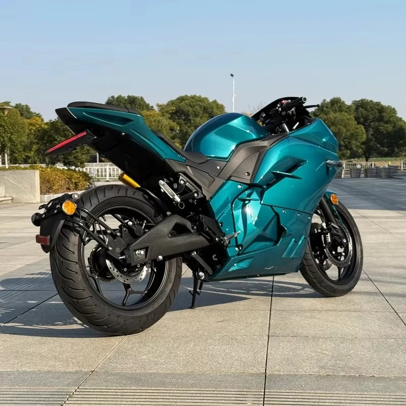 High-Speed 5000W Central Chain Motor Off-Road Electric Motorcycle 72V Lithium Battery 3000W Racing Adults Version Available