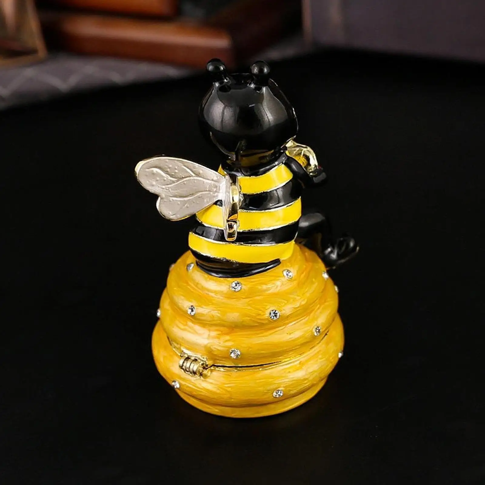 

Коробка для безделушек Bee People, органайзер для ювелирных изделий, декоративная, уникальная, милая, коллекционная