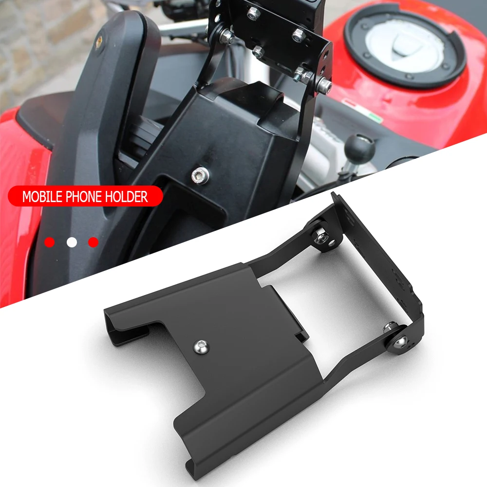 Para ducati multistrada 1200 enduro 950 950s 1260gt 1260 suporte do telefone montagem no pára-brisa suporte de navegação gps smartphone titular