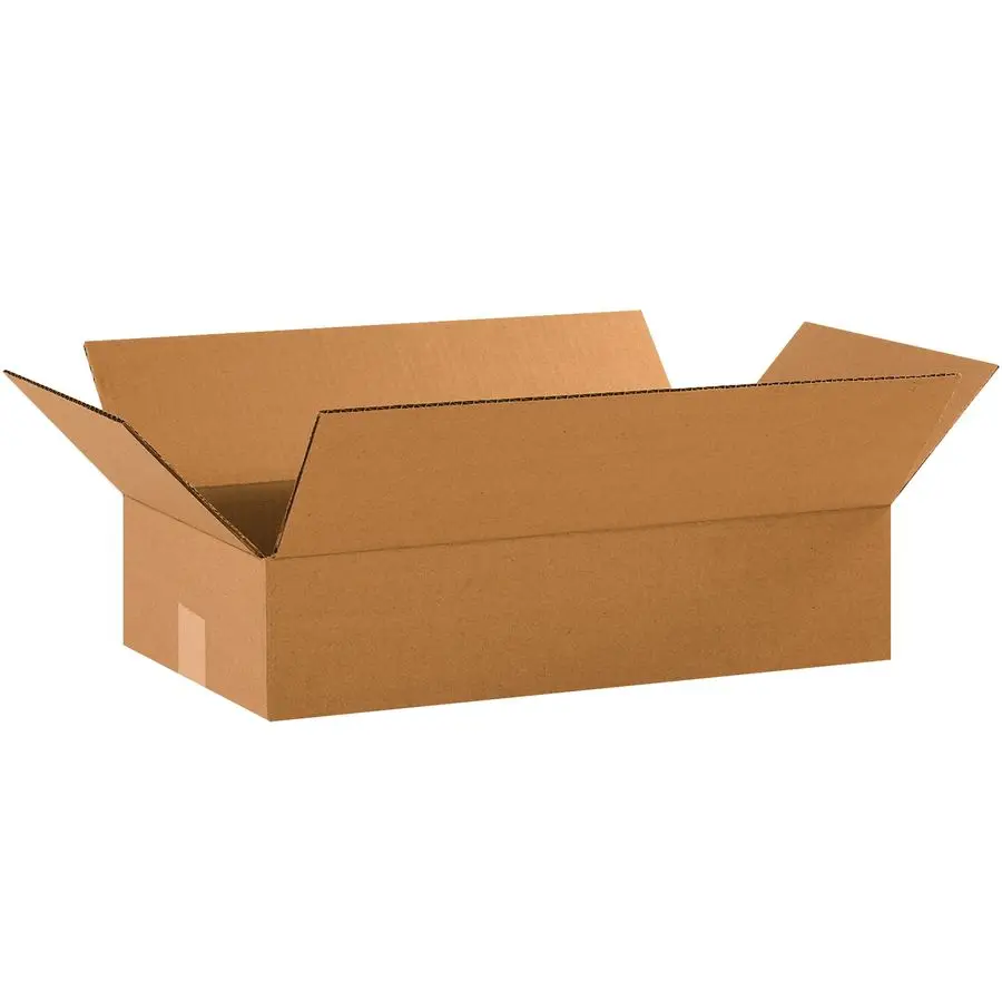 

Shipping Boxes Flat 18L x 10W x 4H 25Pack Corrugated Cardboard Box for Moving, Mailing, Packing, Packaging and Storage
