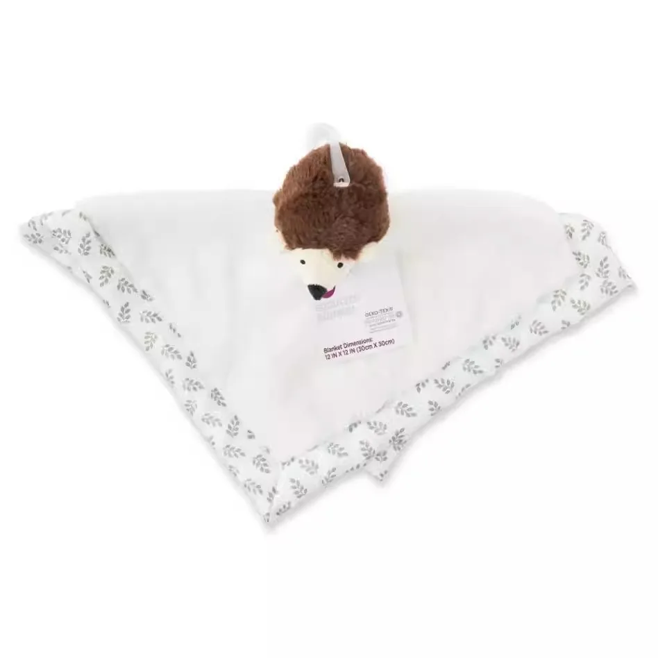 New Cute Kids Hedgehog Security Blanket Soft  Baby Toy Burp Cloths Towels Handkerchief for Children
