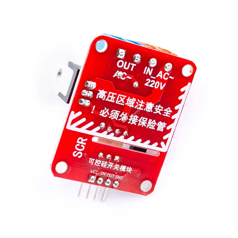 Moduł przełącznika AC Triac SCR BTA16 16A, wykrywanie przelomu zerowego, możliwość ściemniania, kompatybilny z logiką 3.3V-5V — zdjęcie produktu 2