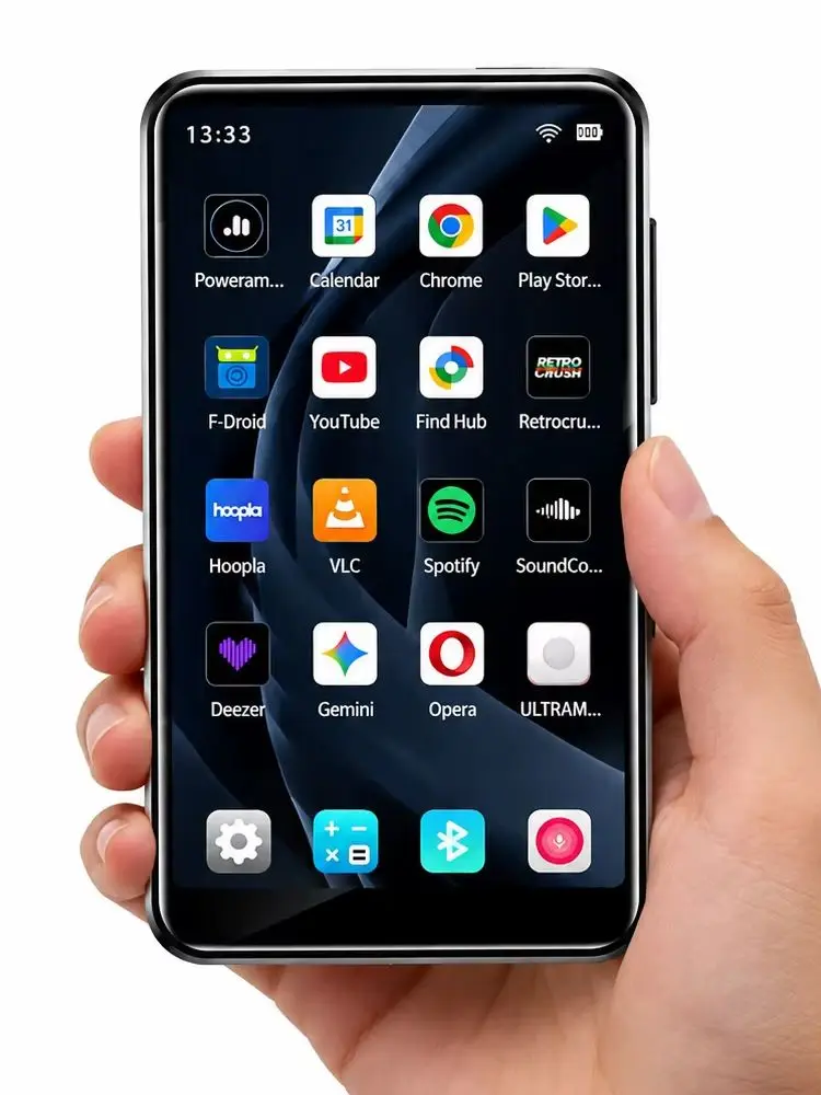 Famue BF12 Premium 4-calowy odtwarzacz MP3 z systemem Android 10, 4 GB RAM, 32 GB ROM z możliwością rozszerzenia do 1 TB, zintegrowane Wi-Fi, Spotify, Apple Music, Pandora — 2