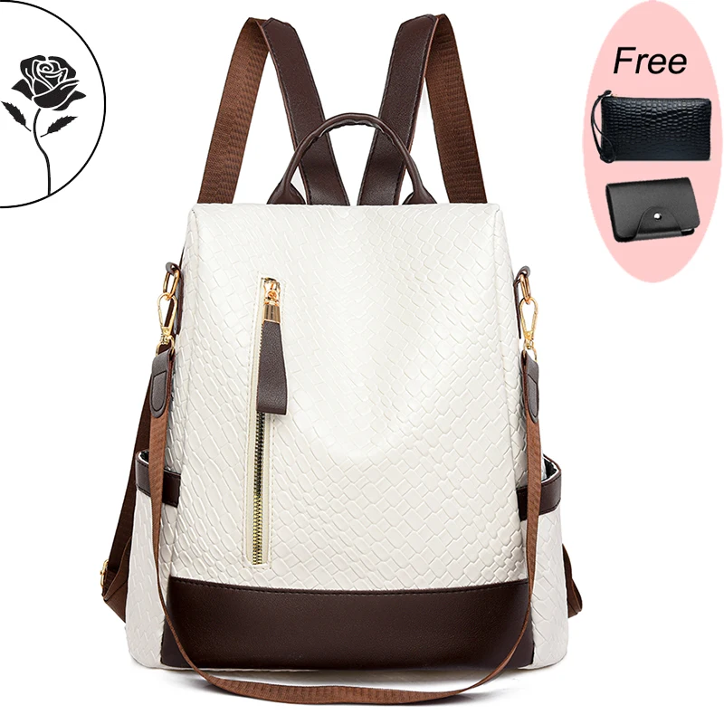 Luxury Brand Women Backpack Anti-Theft Travel Backpack Lady Multi Functional Large Capacity Travel Bags Schoolbag for Student