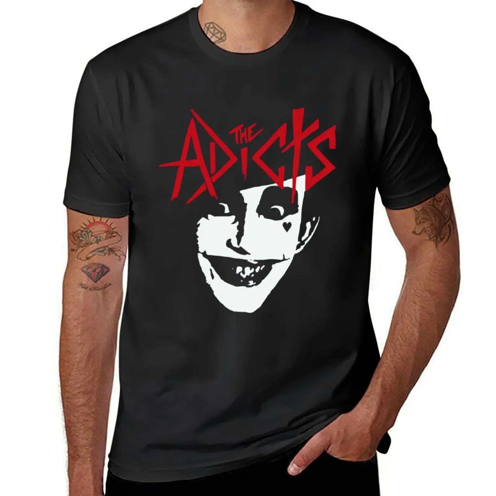 The Adicts Vintage Punk T-Shirt sweat oversized T-shirts for men cotton