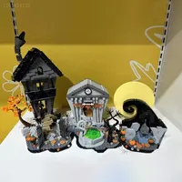 2193pcs Christmas haunted house Building Blocks Set Adult DIY Brick Toys Christmas Birthday Gift Compatible 21351