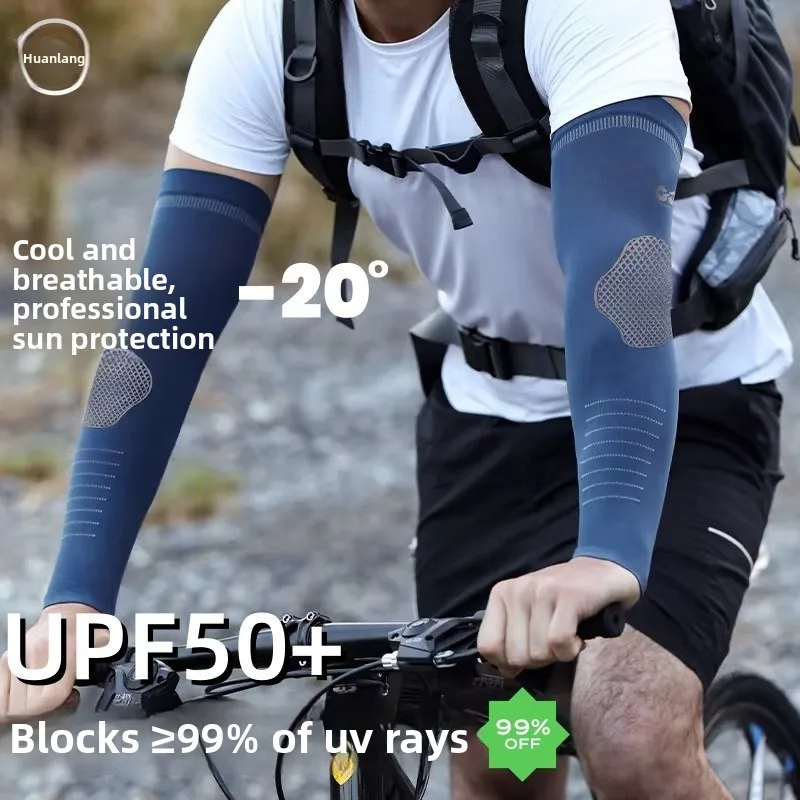 

Sunscreen sleeves, ice sleeves, ice silk men's summer 2026 new model, arm UV protection, thin and breathable
