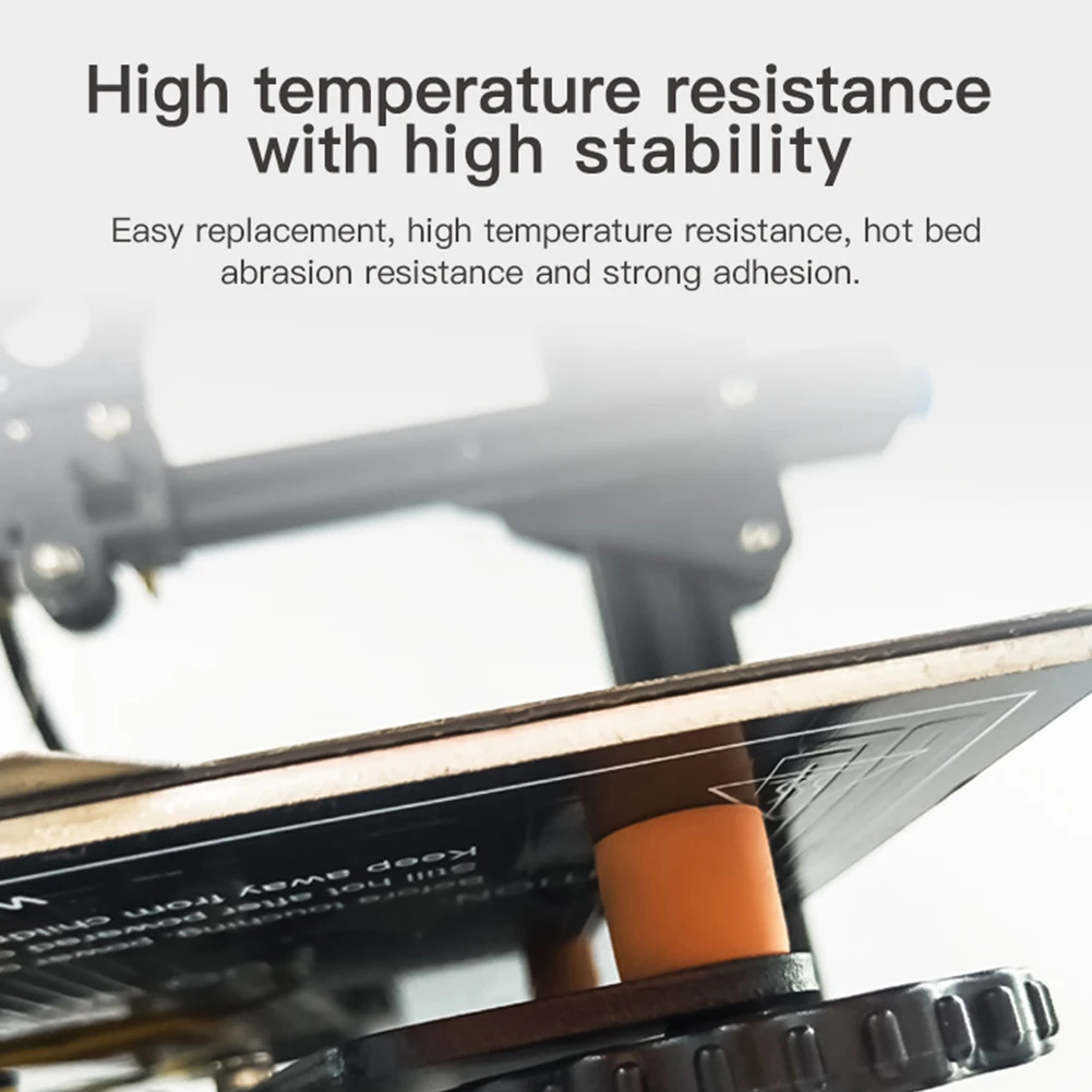 

4 шт. силиконовые выравнивающие колонны с горячей кроватью, силиконовая твердая прокладка, выравнивающая колонна с горячей кроватью для Ender-3 3S 3 Pro 3 V2, детали 3D-принтера