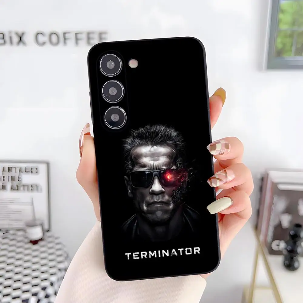 Чехол для телефона Arnold Schwarzenegger Terminator для Samsung S26 S25 S24 FE S23 S22 S21 Plus S20 Ultra Note20Ultra, черный, мягкий корпус