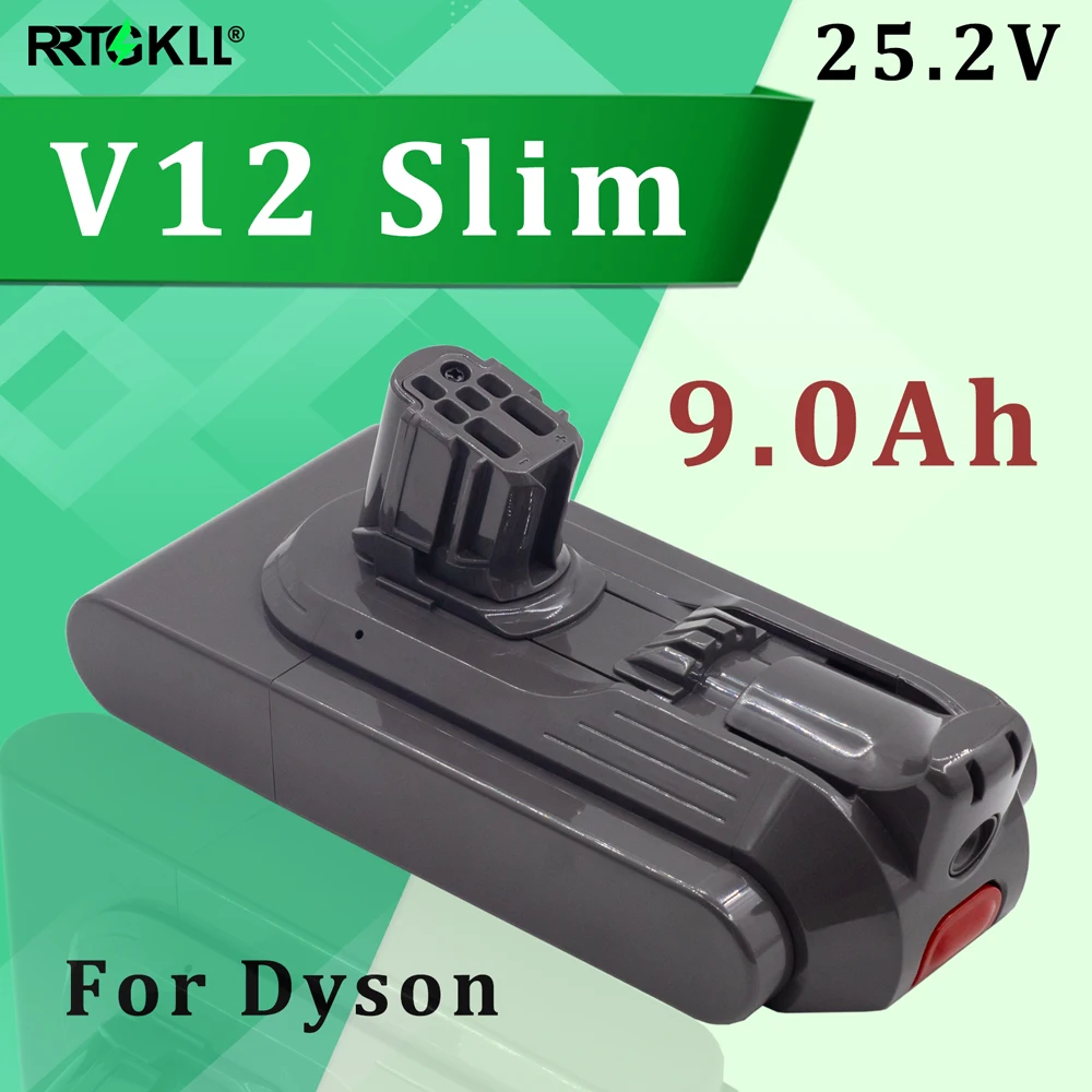 18650 25.2V Genuine Battery Suitable for Dyson V12 9000mAh Battery Compatible with Vacuum Cleaner Models SV20, SV30, SV35, SV46,