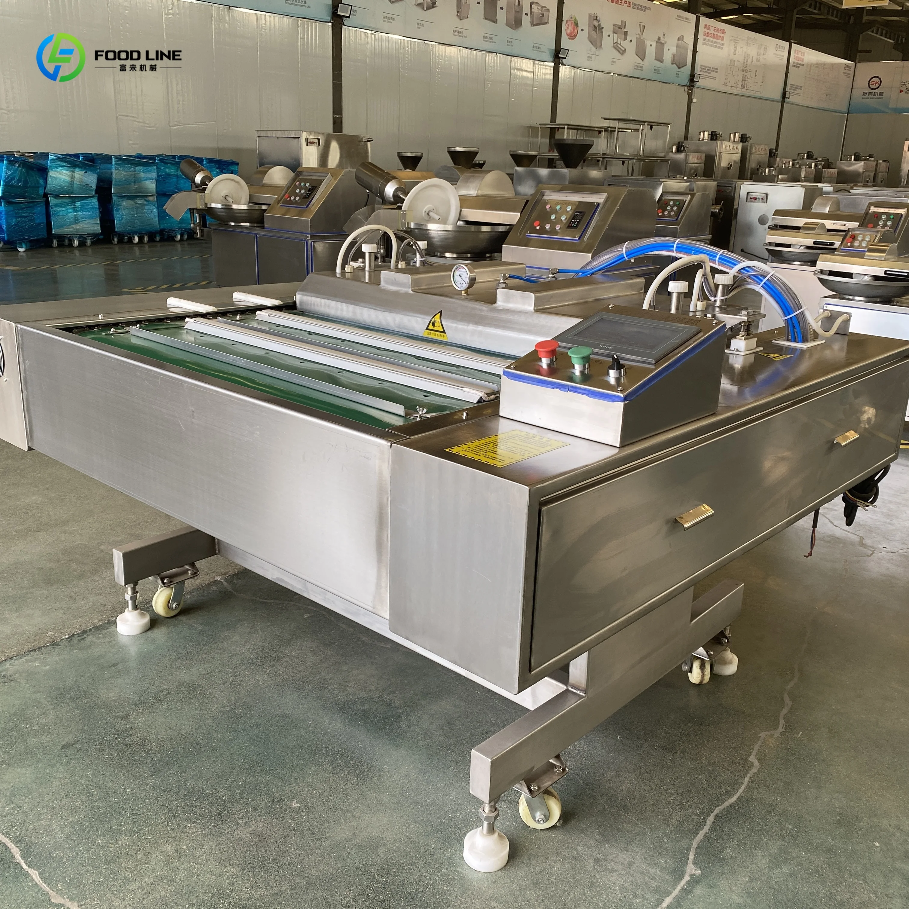 Customized Double Chamber Vacuum Packing Machine Fast Sealing Speed for Seafood Vegetable Commercial Industrial Packaging Lines