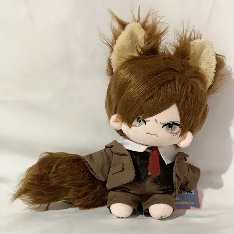 Stuffed Leon Scott Kennedy Attribute 20cm Cotton Doll Game Resident Evil Peripheral Cute Dress-up Plush Puppet Toys for Fans