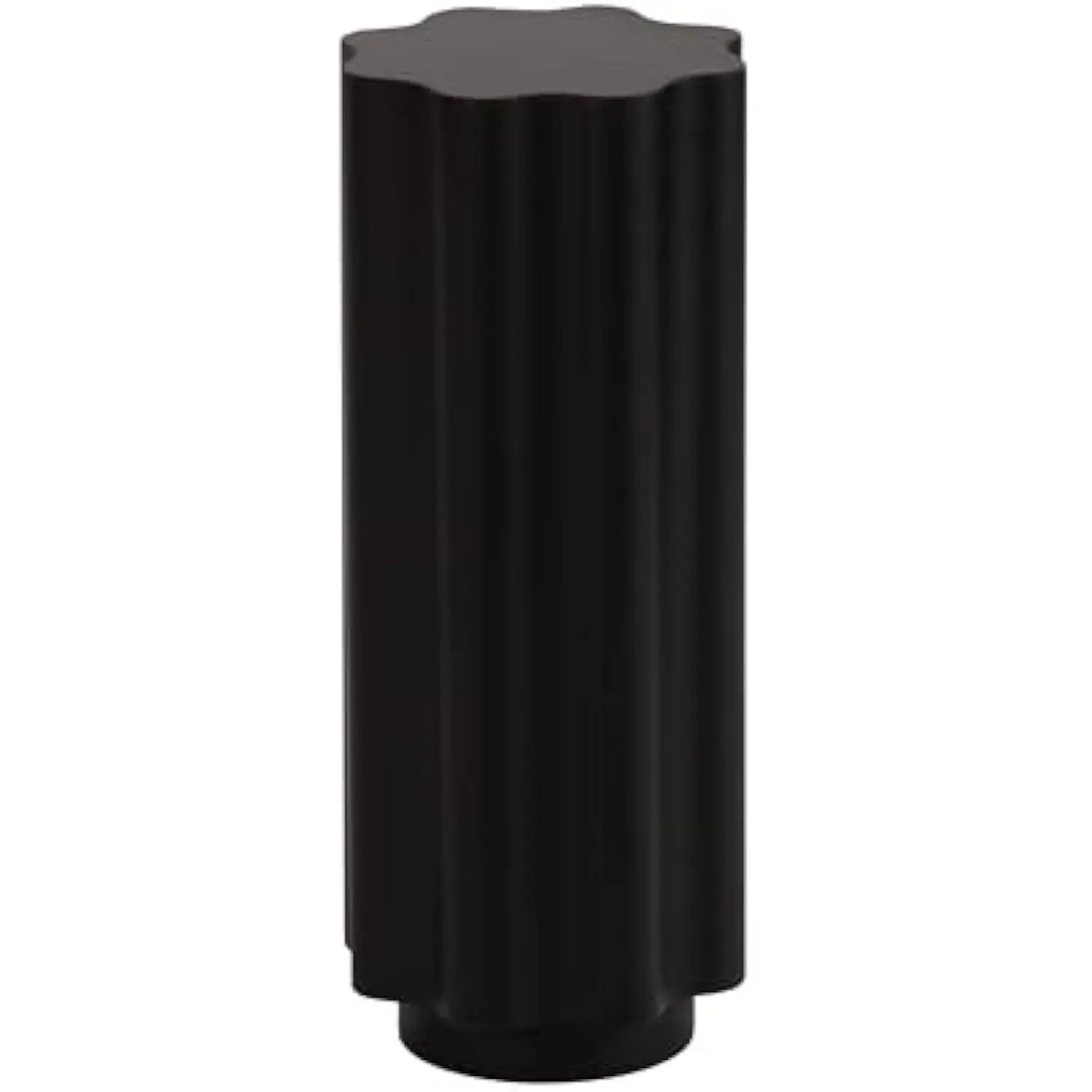 

Pandey Modern Metal Wavy Drink Table, 9 X 9 X 22, Black, Curvy Mini Table for Use as a Pedestal Plant Stand Indoors or as a Sm
