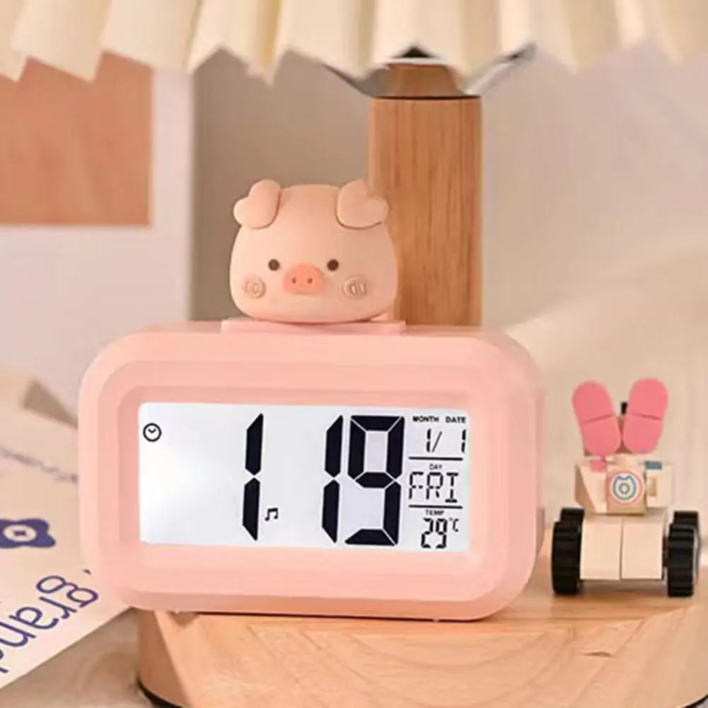 Cute Alarm Clock Date And Day Alarm Low Power Consumption Simple Operation Digital Clock