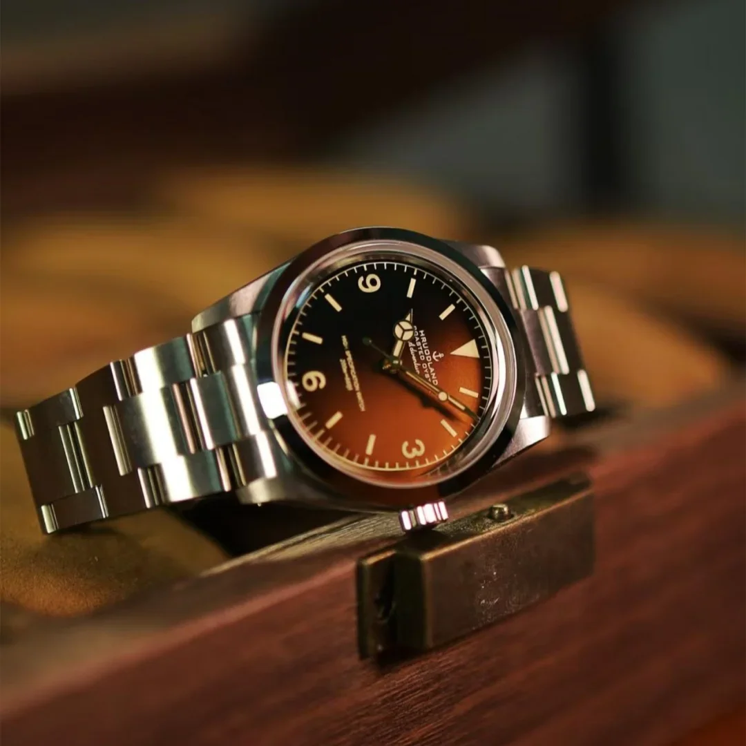 2025 ใหม่ Hruodland 36 มม.Retro Luxury นาฬิกาผู้ชายอัตโนมัติ F029 NH38 Sapphire กระจกสแตนเลสนาฬิกาดําน้ํา