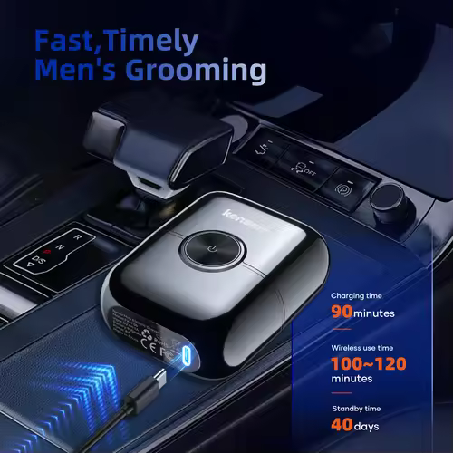 KENSEN S26 Electric Shaver for Men 4D Floating Blades Foil Shavers Waterproof 8000RPM Beard Trimmer Portable Mini Electric Razor - Image 4