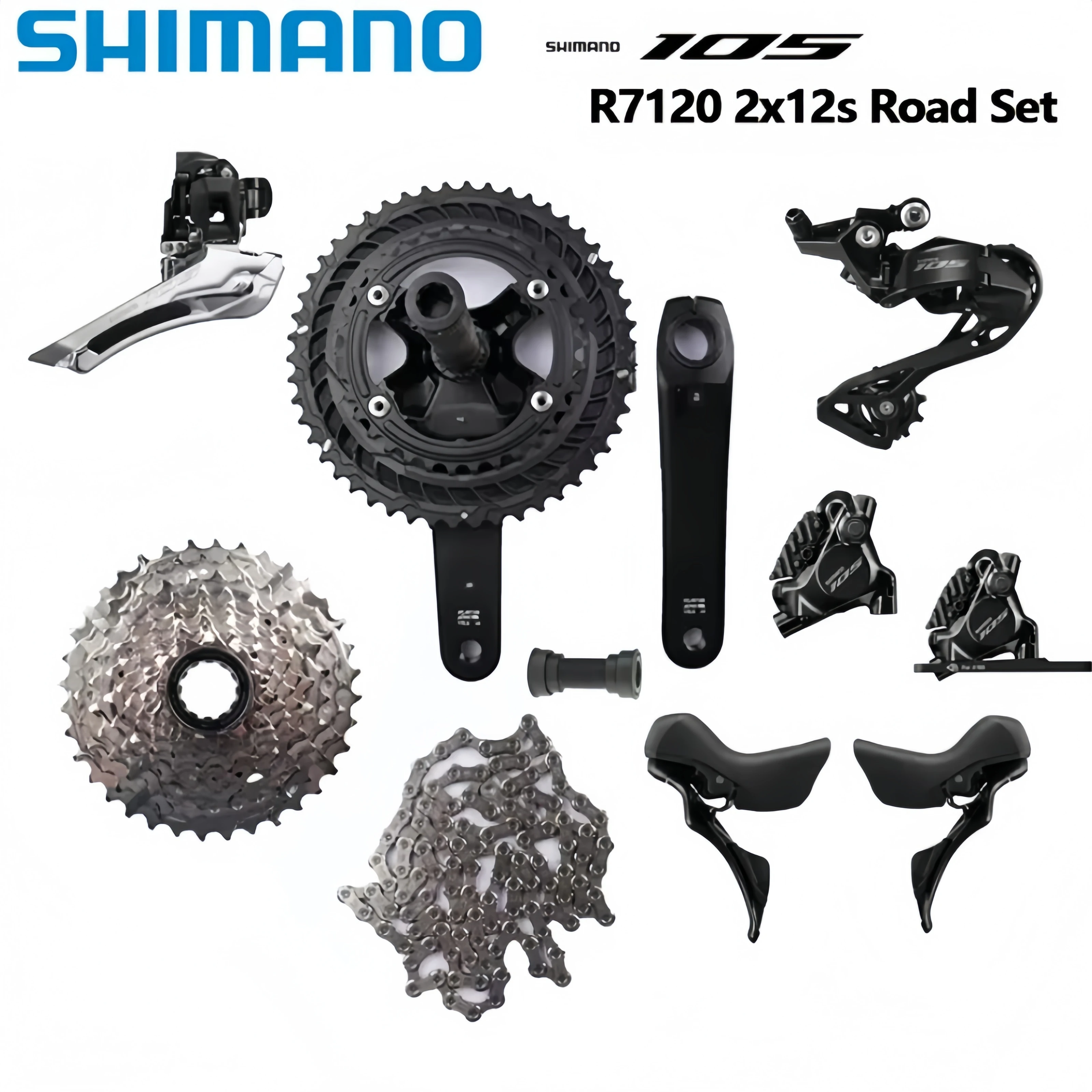 Shimano r7120 2x12s grupo de estrada r7100 pedaleira freio r7170 shifter r7120 freio a disco hidráulico cn m7100 r7100 conjunto de desviador Shimano r7120 2x12s grupo de estrada r7100 pedaleira freio r7170 shifter r7120 freio a disco hidráulico cn m7100 r7100 conjunto de desviador