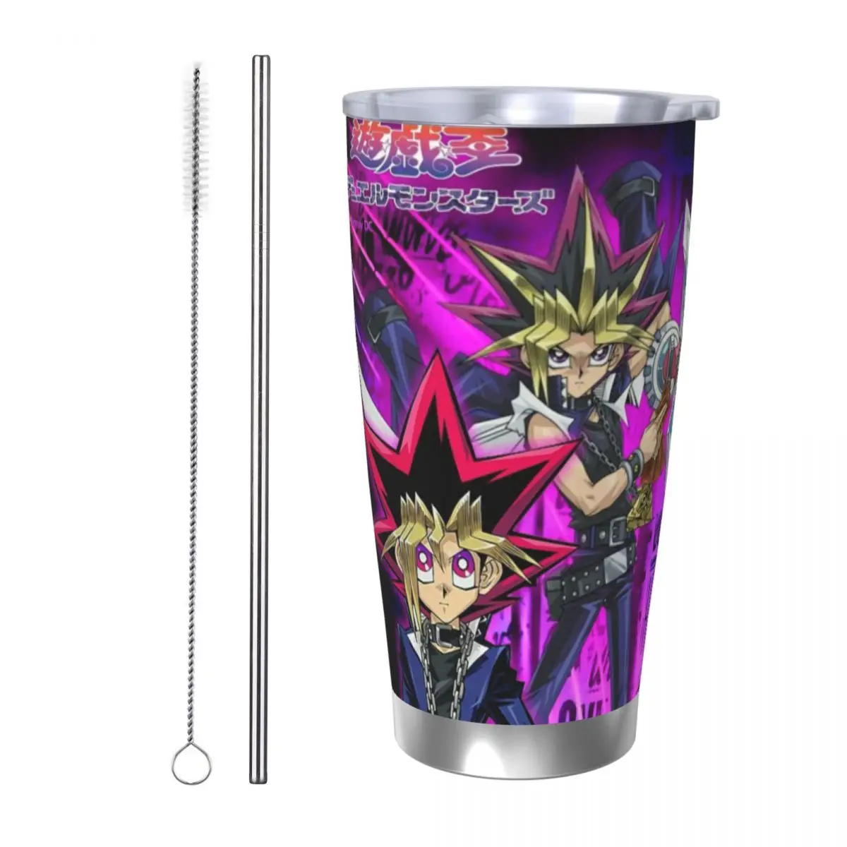 Manga-Yu-Gi-Oh 20oz Stainless Steel Insulated Thermal Coffee Car Cup Cold Hot Mugs Vacuum Flask