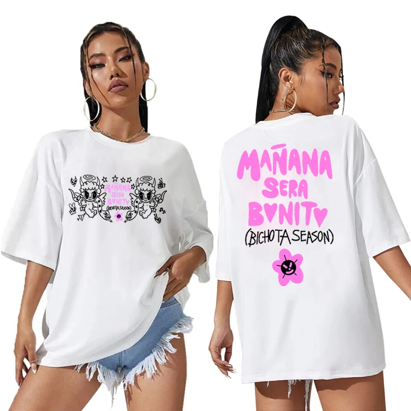 Summer Tops Karolg Oversized Shirt Manana Oversized Shirt Lover Gift Round Neck Short Sleeve Large Shirt Bonito Y2k T-Shirt Traf