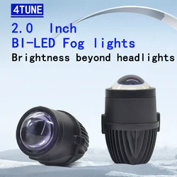 Luz antiniebla LED de 2 pulgadas, foco Universal con lente azul, lámpara antiniebla, proyector impermeable, miniluces de matriz, accesorio para coche