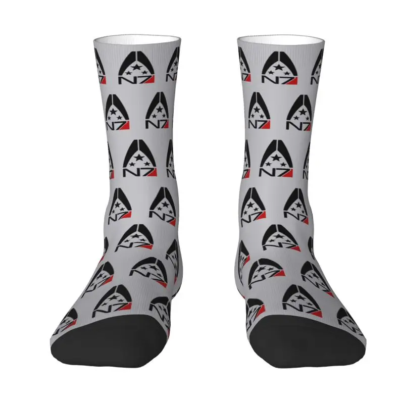 Cool Mass Effect N7 Socks Men Women Warm 3D Printed Alliance Military Video Game Sports Basketball Socks