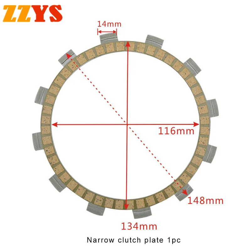 Motorcycle Clutch Friction Plate Kit For YAMAHA FJ600 FJ FZ600 FZ 600 FZ6 600 S Fazer RJ07 RJ14 FZ-6 S2 XJ600 51J 3KM 3KN XJ 600 image 3
