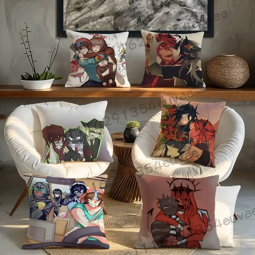Couple T-Twixxel And Creator Pillow Case Pillowcase, Double-sided Printed, Sofa Cushion, Bedroom Headboard Pillow