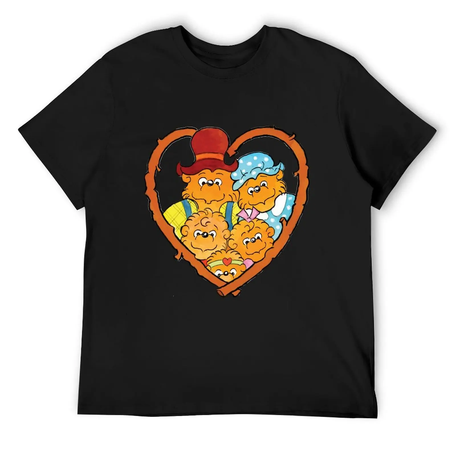 

The berenstain bears family T-Shirt oversized t shirt funny shirt cotton valentines clothes Men's t-shirt