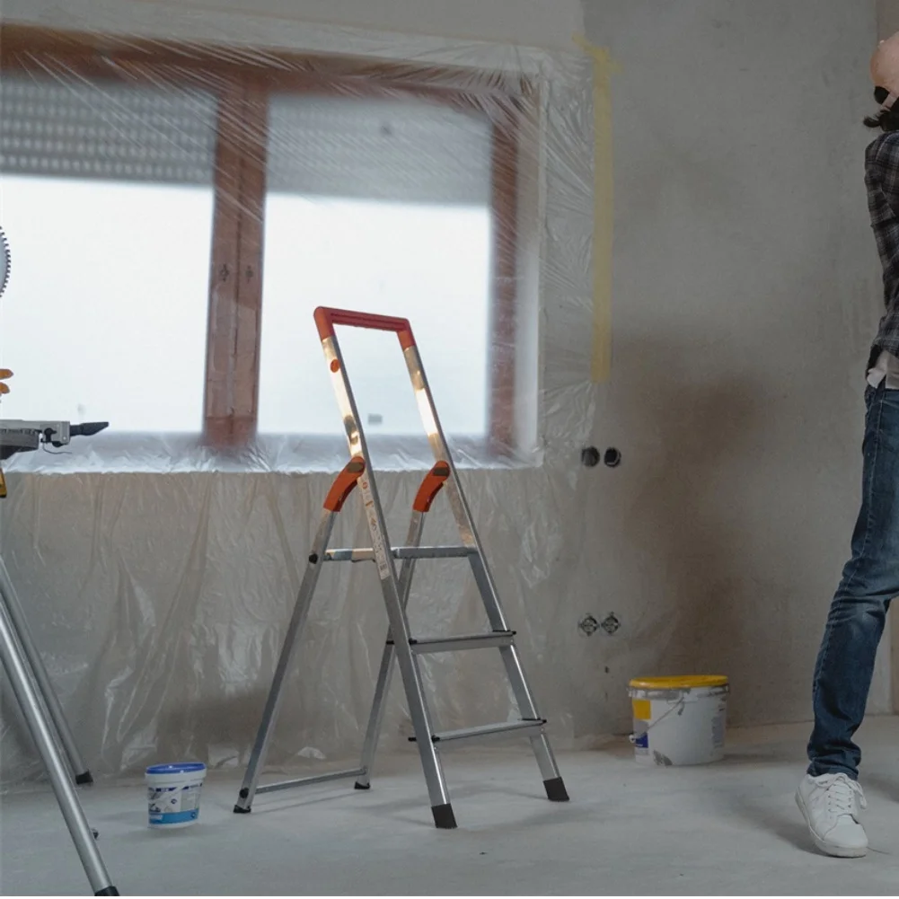 Rubber Ladder Leg Covers 4 Pack for Telescopic Folding Engineering Ladders Prevent Slipping and Floor Scratches