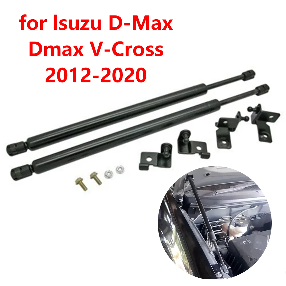 for Isuzu D-Max Dmax V-Cross 2012-2020 Car Front Engine Hood Gas Strut Damper Shocks Lift Support Rod Bars