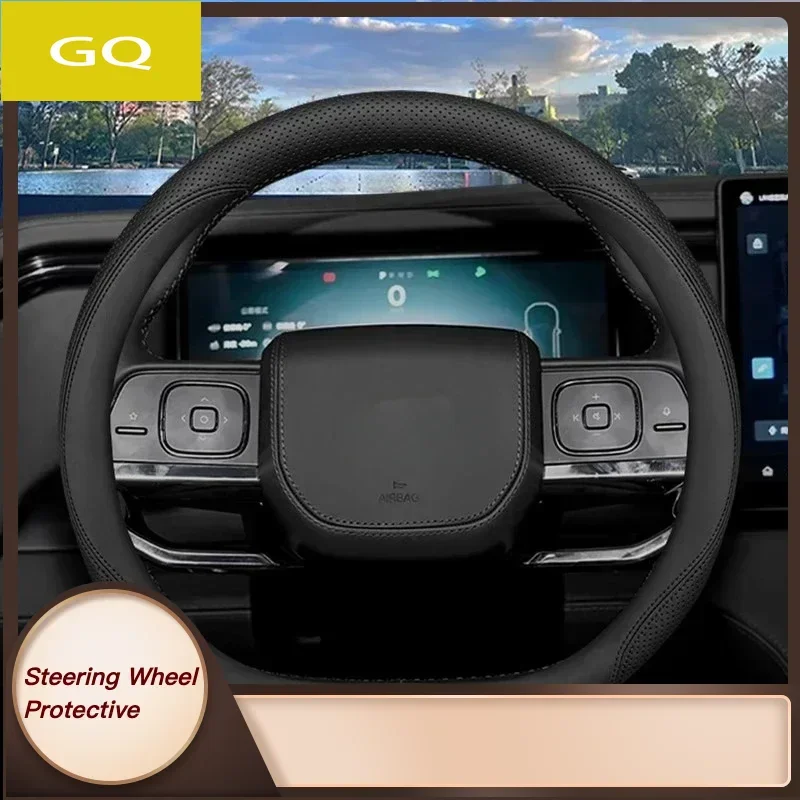 

For ROX 01 Car Steering Wheel Cover ROX01 2023 Original Colour Interior Leather Breathe Nappa
