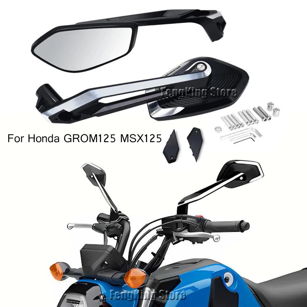 

For Honda GROM125 MSX125 MSX 125 GROM 125 2013 - 2024 2023 Adventure Motorcycle Accessories Side Rear View Mirror