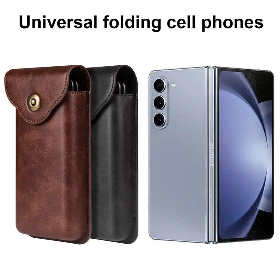 For Samsung Galaxy Z Fold 6/Fold 5/Fold 4/Fold 3 Belt Clip Case Waist Bag Suitable for a Wide Range of Folding Mobile Phone