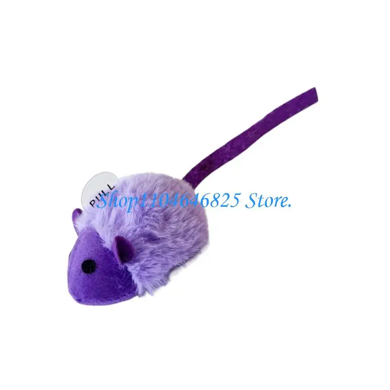 Interactive Mouse Cats Toy with Squeaky Sound Automatic Mouse Toy for Indoors Cats Electronic Mouse Toy for Selfs Play
