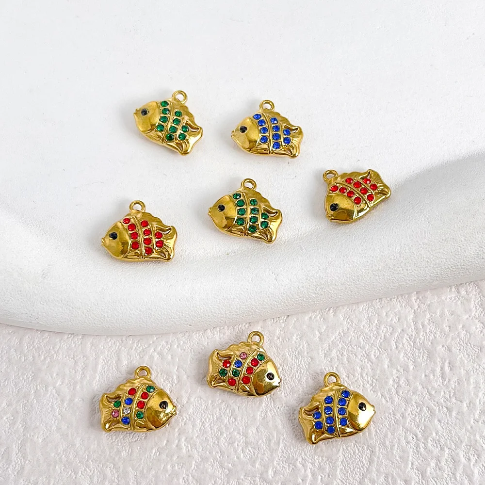 

Cordial Design 30Pcs 12*14MM Stainless Steel Charms/Pendant For Necklace/Jewelry Findings & Components/Hand Made/Fish #196303