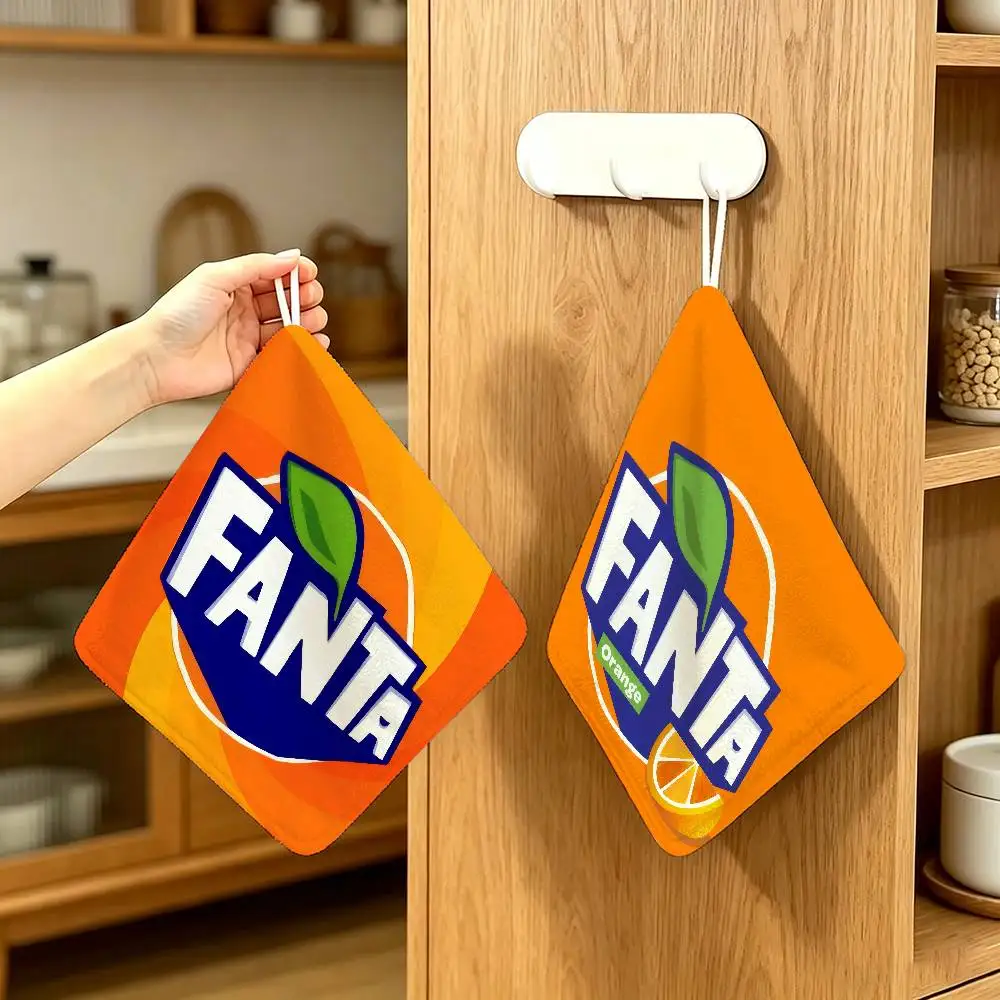 F-Fanta Multi-scene Polyester  Polyester Cotton Daily Towel Hanging Kitchen Hand Wiping Cloth Durable for Whole House Use
