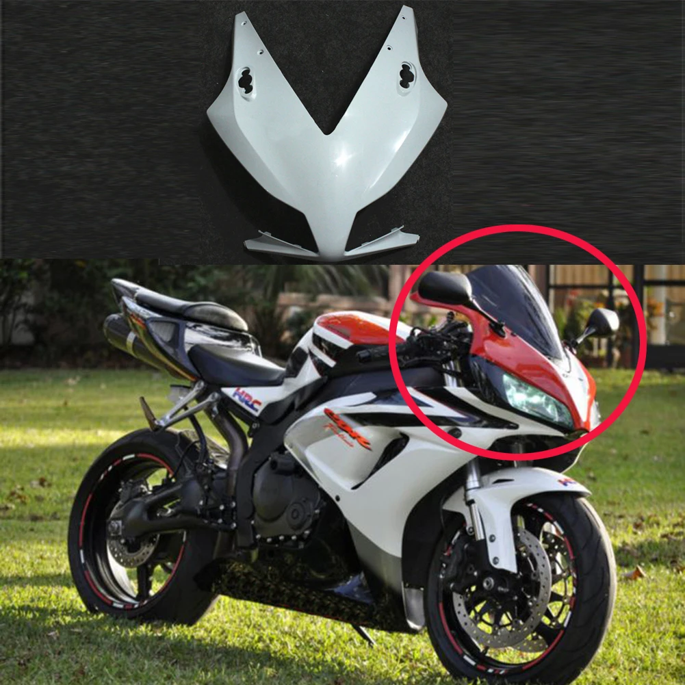 

Unpainted White Upper Front Cowl Nose Fairing For Honda CBR1000RR 2012-2016