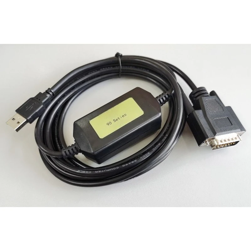 IC690USB901 PLC Programming Cable, USB To RS232 Communication Cable for 90/30 90/70 Series PLC, Program Upload Download Line