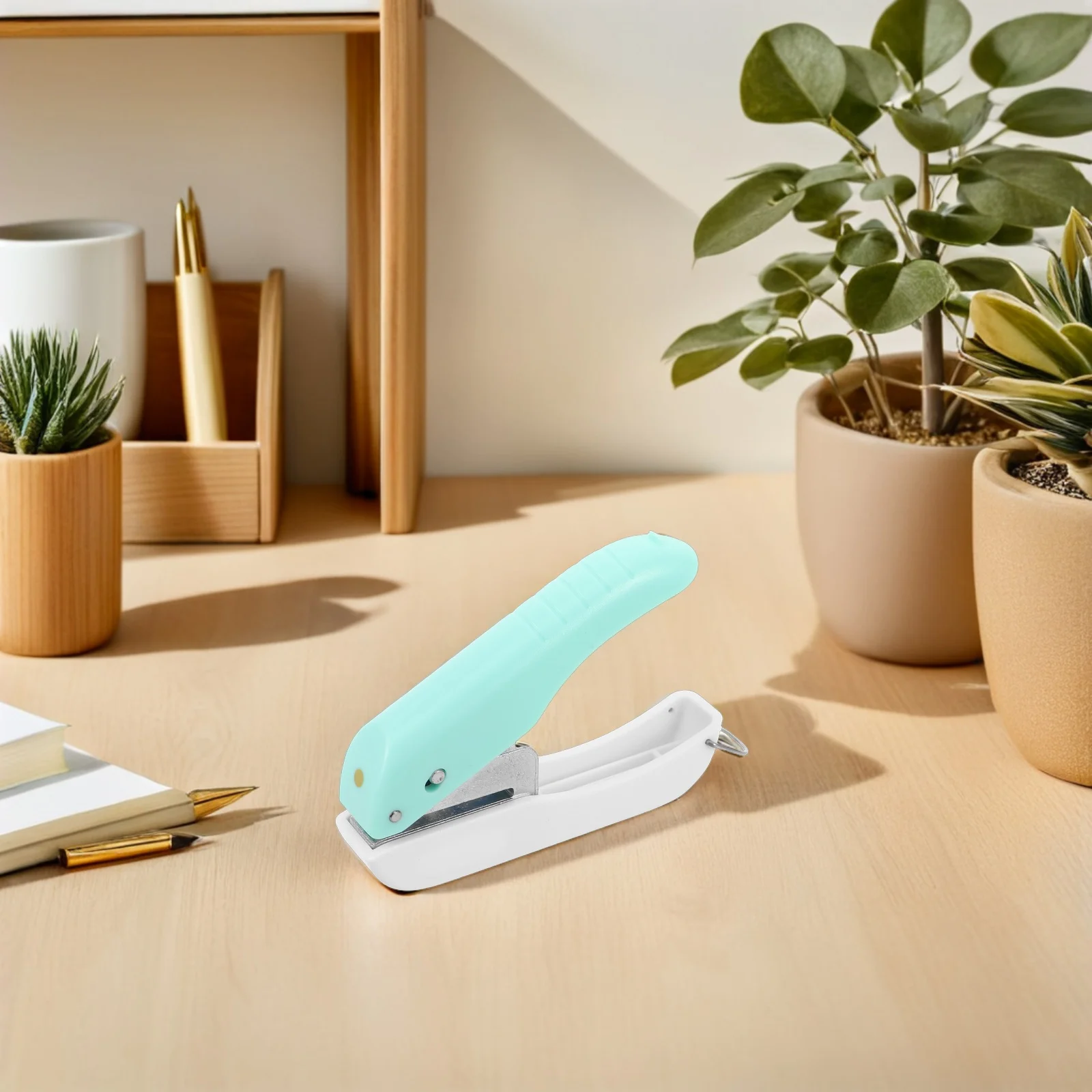 Enkele Perforator 4Mm Ronde Metalen Papier Puncher Draagbare Handheld Voor Planner Notebook Binding Student Kantoorbenodigdheden Craft