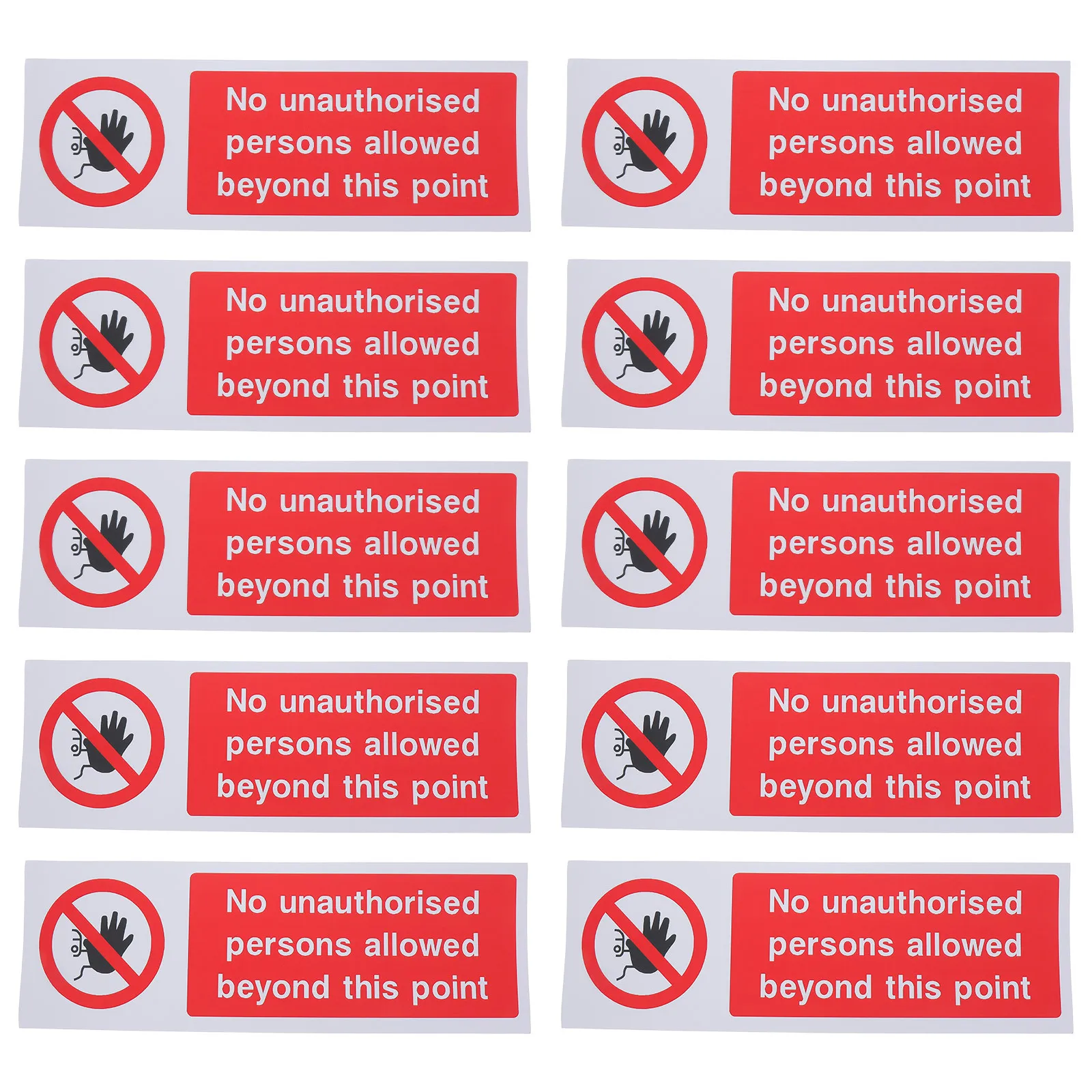 

10 шт. наклеек «Запрещено входить», предупреждающие знаки безопасности для помещений и улицы, знаки «Запрещено входить», предупреждающие наклейки