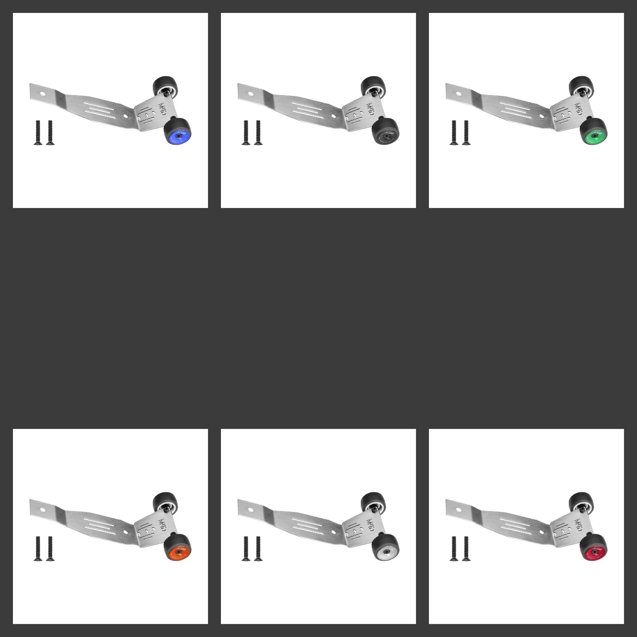 GPM Stalowe łożyskowane drążki do wyprzedzania (wheelie bars) do TRAXXAS Mini Slash