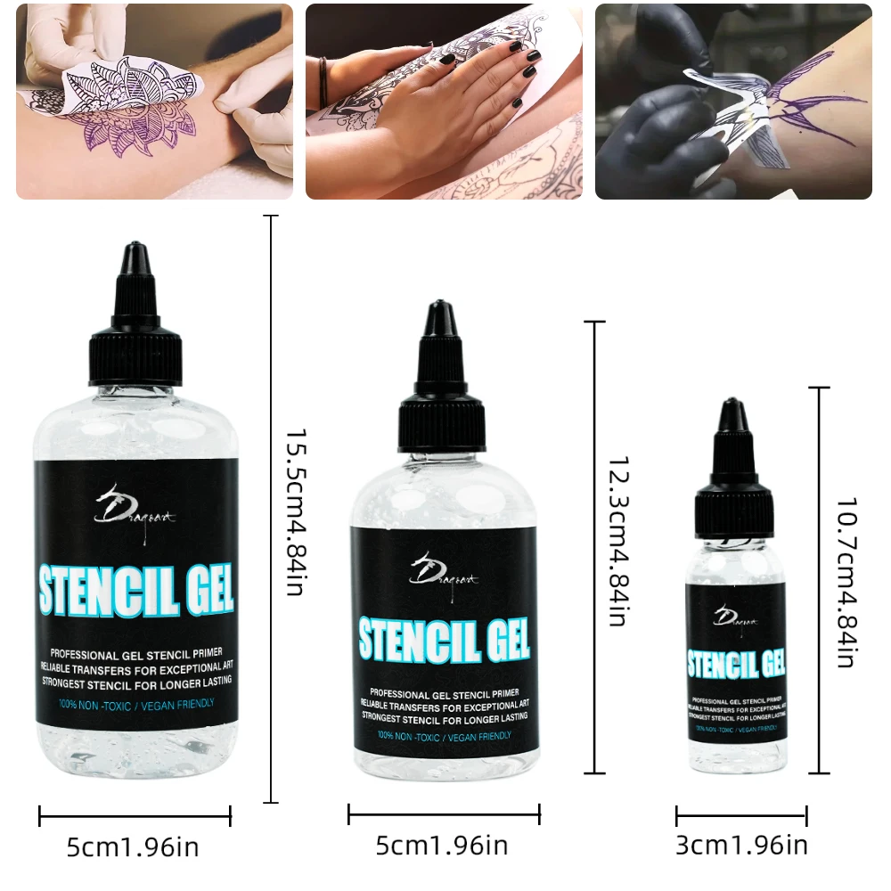 جل استنسل الوشم 1/4/8 أونصة لنقل الناسخة الحرارية - لوازم الوشم المحمولة والخفيفة وسهلة الاستخدام للفنانين/المتحمسين #1