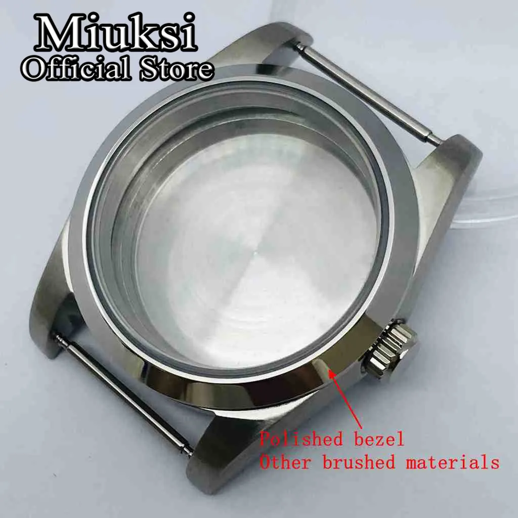 Miuksi 36mm/40mm watch case sapphire glass fit NH35 NH36 NH34 ETA2824 2836 PT5000 Miyota8215 821A Mingzhu DG2813 3804 movement