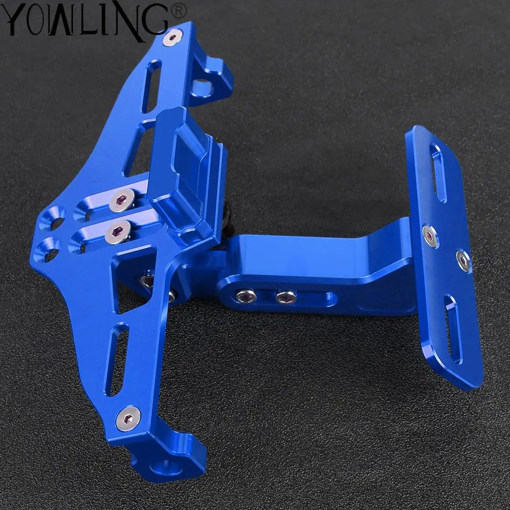 

For YAMAHA XMAX X-MAX 125 200 250 300 400 Motorcycle Adjustable Rear License Plate Holder Number Plate Frame LED Light Bracket