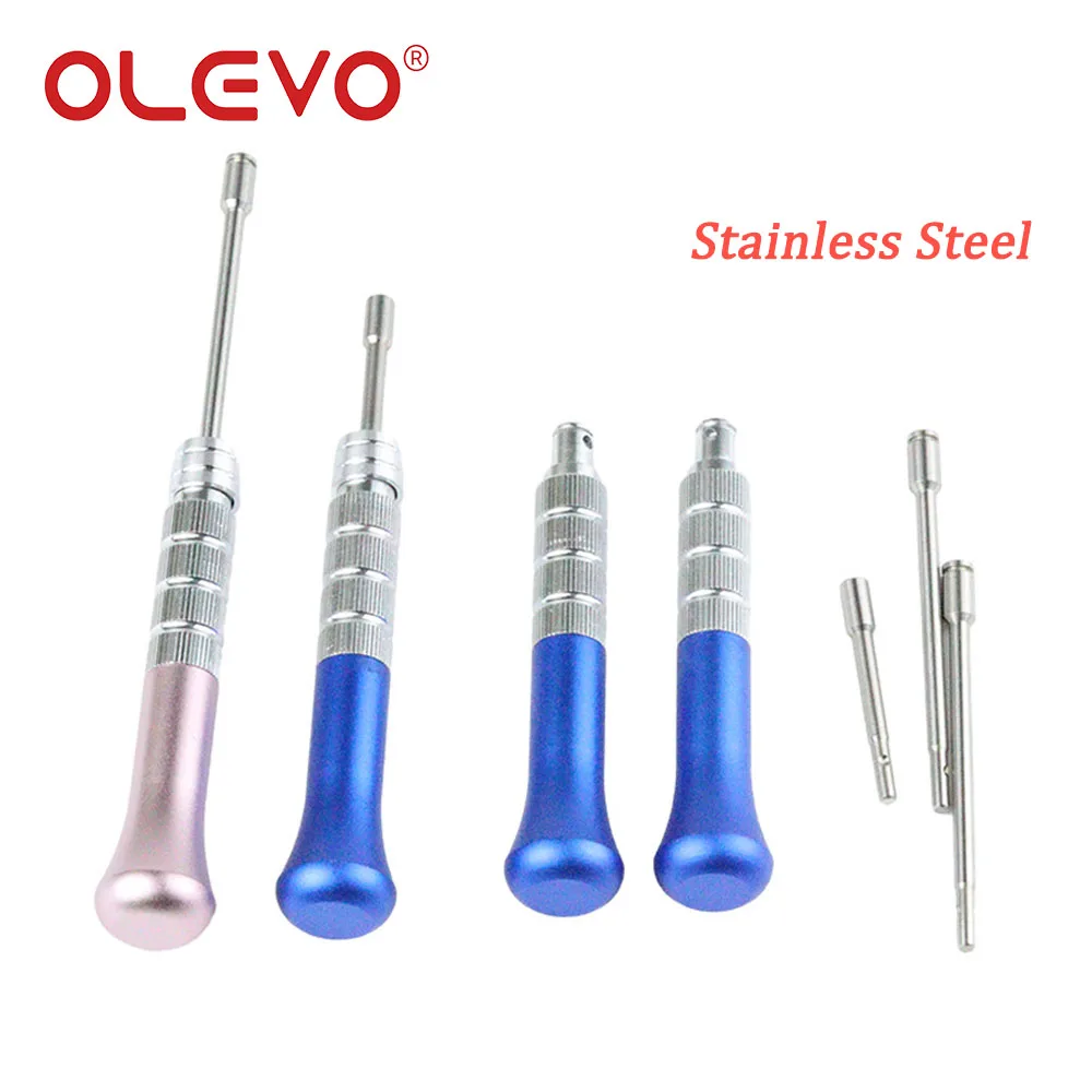 OLEVO Dental Orthodontic Implant Micro Screwdriver Titanium Dentistry Mini Screw Driver Handle Self-Drilling Tools Ortho Lab