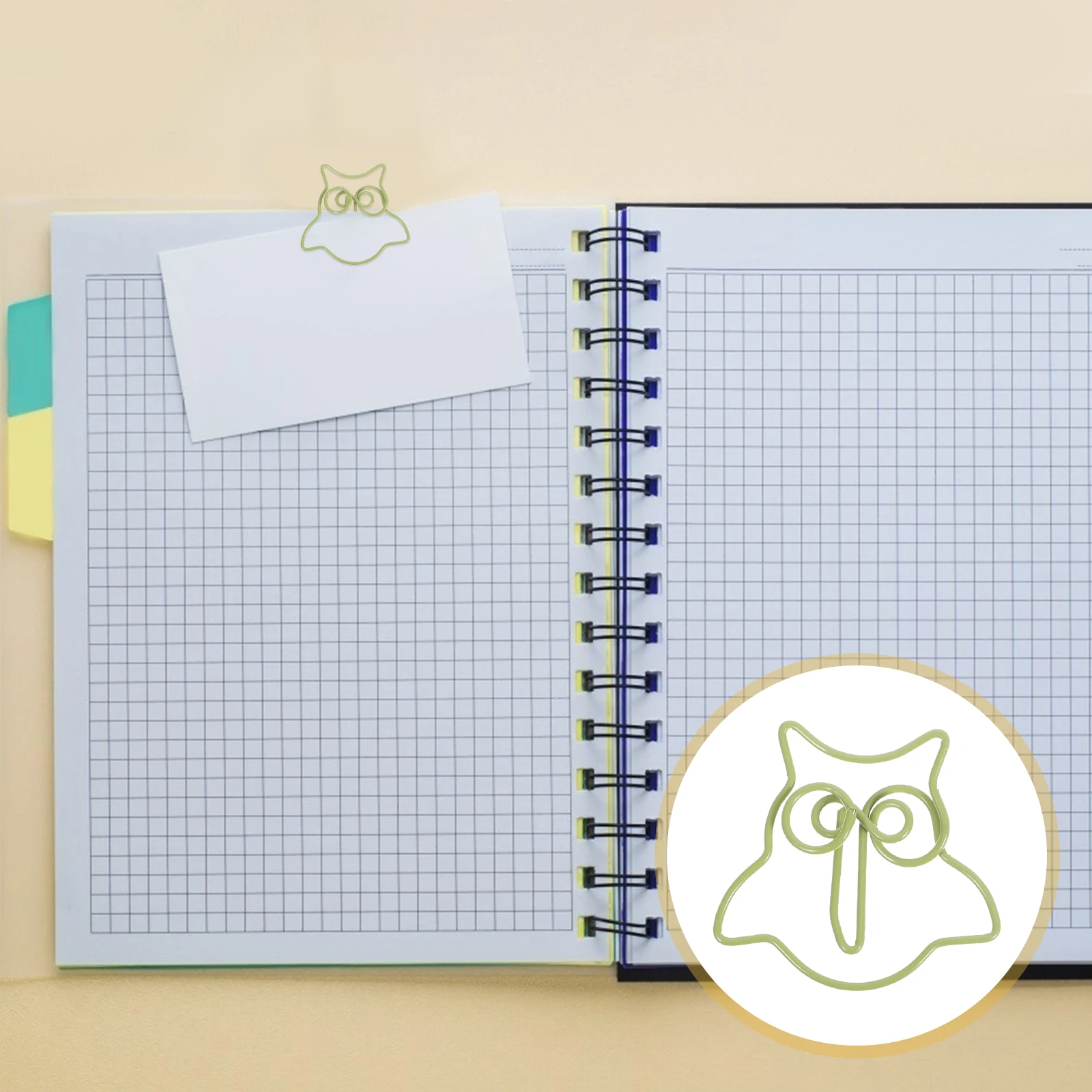 

50 Pcs Owl Paper Clip Animal Bookmarks Clips Halloween Adorable Paperclips Plastic Shaped File